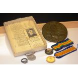 Two first world war medals, to 650174 DV