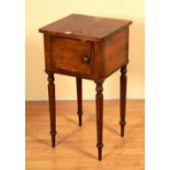 A late Victorian mahogany pot cupboard,