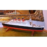 A scratch built model of the Queen Mary