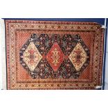 A fine Caucasian motif rug/wall hanging,