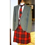 A dress kilt, possibly Stewart tartan, t