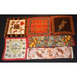 A collection of six silk scarves, to inc