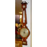 A 19th century rosewood banjo barometer,