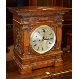 An oak bracket clock by Maple & Co Ltd, London,