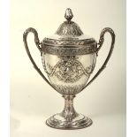 A George III silver Regimental Trophy, London 1802 by Peter Anneand William Bateman, the floral