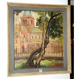 Florence Dunnett
'St Magnus Cathedral, Orkney'
Oil on canvas, signed lower right,