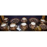 A quantity of Royal Crown Derby Imari tea wares,