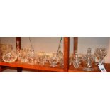 A quantity of crystal and glassware, to include Edinburgh Crystal glasses,