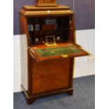 An Edwardian mahogany inlaid writing bureau,