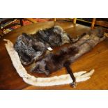 A vintage fur cape, with fox stole and another (3) CONDITION REPORT: Lot 193 - Fox stole: overall