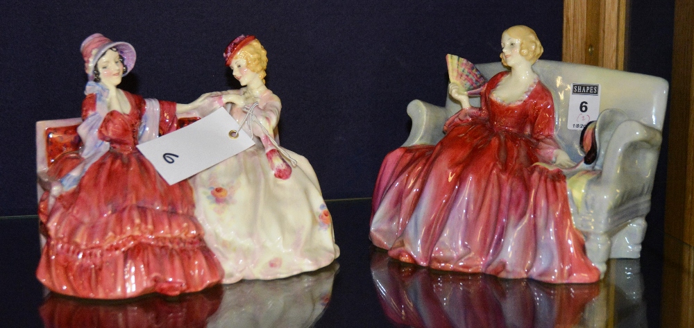 A Royal Doulton statuette of Sweet and Twenty, HN1298, 15cm high,
