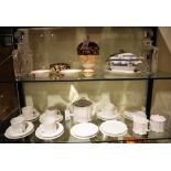 A quantity of china and crystal, to include Wedgwood Cornucopia design,