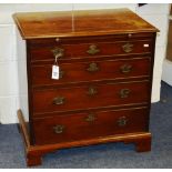 A George III mahogany bachelors chest of drawers,