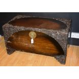 An Oriental camphorwood blanket chest,