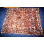 An antique Persian Khamseh rug c.