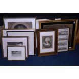 A quantity of etchings and prints etc (a lot) CONDITION REPORT: Lot 314 - paper discoloured, foxing,