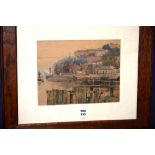 Unknown Artist
'Clifton Suspension Bridge and Docks'
Watercolour, signed 1928 lower right,