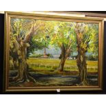 Fielding Bobb (Barbados)
'St Annes Garrison'
Oil on panel, signed lower left and date verso, 51 x