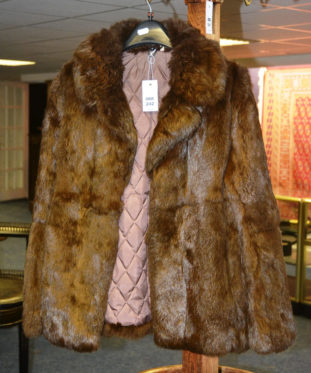 A vintage fur coat,