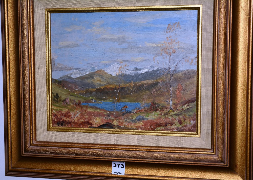 Thomas Austen Brown RSA (1857-1924)
'Highland Landscape'
Oil on board, signed monogram lower left,