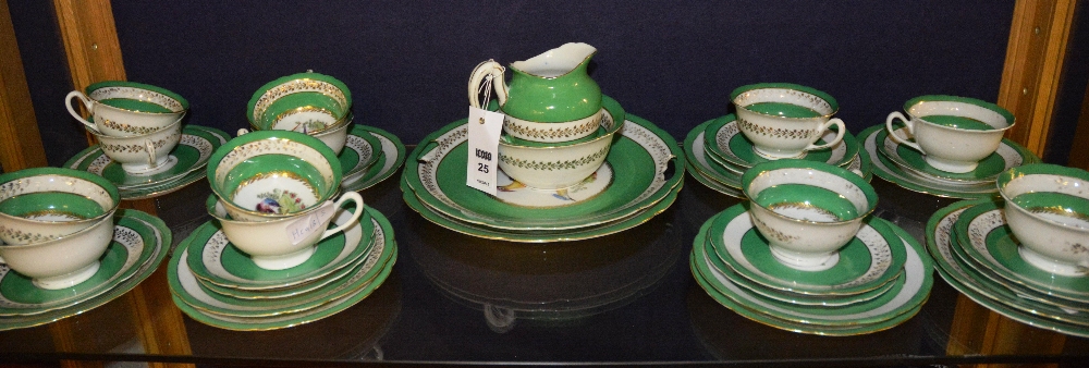 An early 20th century porcelain tea service, possibly by Wileman & Co,
