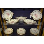 A Royal Crown Derby porcelain fruit service,