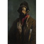 PHILIP ANDREEVICH MALIAVIN (RUSSIAN 1869-1940)Peasant Man in a Sheepskin Coat, oil on canvas96 x