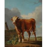 EUGENE JOSEPH VERBOECKHOVEN (BELGIAN 1799-1881)The Bull, 1824oil on panel48 x 38.4 cm (19  x 15