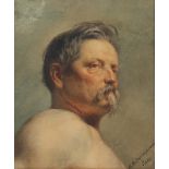 VASILI PETROVICH VERESCHAGIN (RUSSIAN 1835-1909)Study of a Man, Rome, circa 1863-1866watercolor on