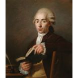 JEAN VOILLE (FRENCH 1744-1806)Portrait of Cesaire Gabriel Gerac, 1775/1780oil on canvas62 x 54.5