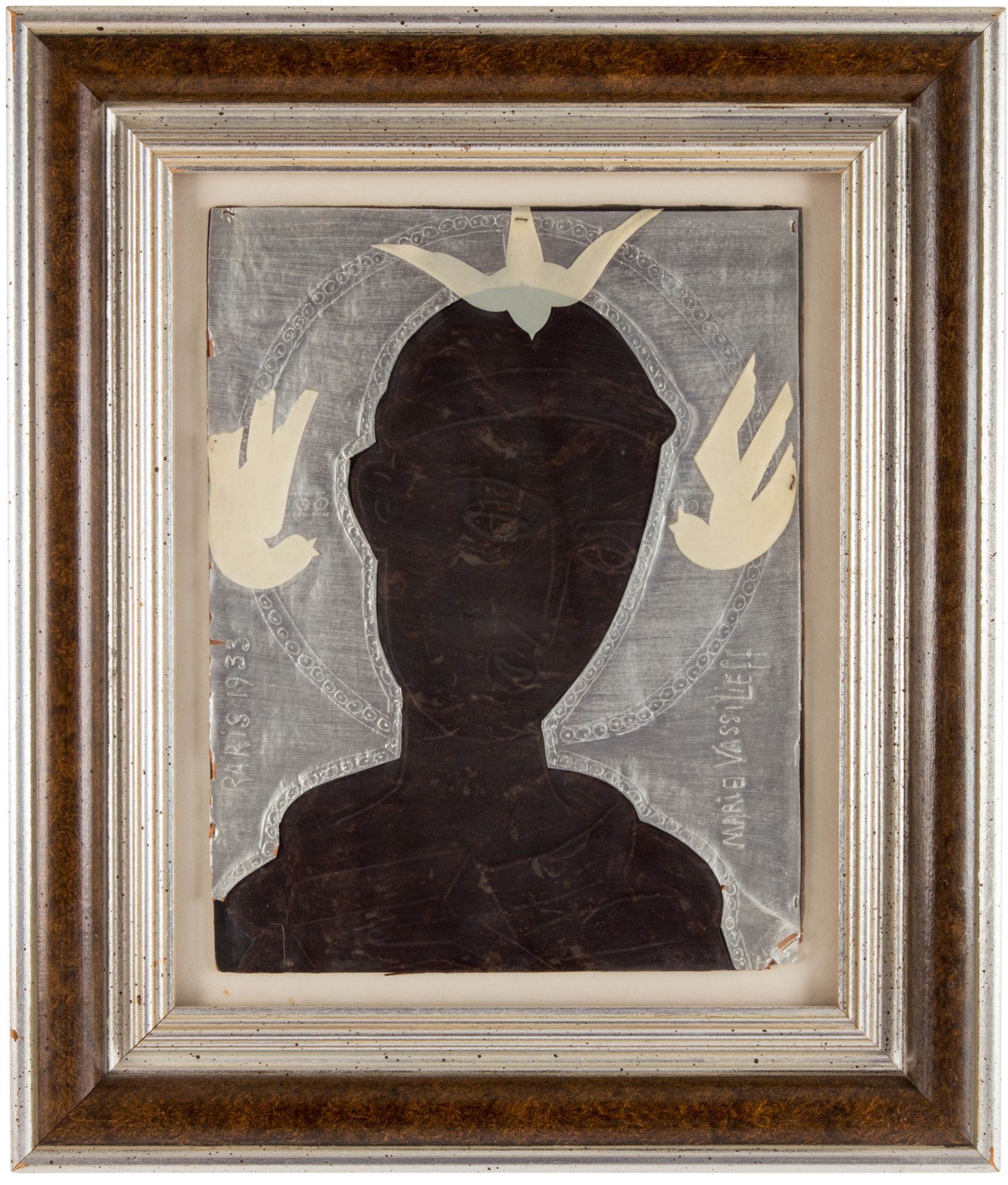 MARIE VASSILIEFF (RUSSIAN 1884-1957)   Saint Francis , 1933 mixed media 30.5 x 23.7 cm (12 x 9 5/8 - Bild 2 aus 2