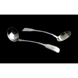 Two small silver ladles Dublin 1846 and 1823 Worldwide shipping available on all items. Direct