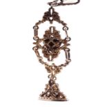 Art Nouveau gold watch fob/chatelaine Austin and Stone Worldwide shipping available on all items.
