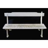 Cast iron and wood garden bench 155 cm. wideWorldwide shipping available: shipping@sheppards.ie