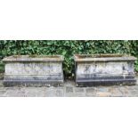 Pair of nineteenth-century Gothic sandstone planters 95 cm. wideWorldwide shipping available: