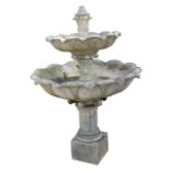 Large estate two tier fountain 210 cm. highWorldwide shipping available: shipping@sheppards.ie