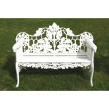 Cast iron Coalbrookdale garden bench 150 cm. long; 95 cm. highWorldwide shipping available: