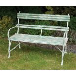 Pair of cast iron and metal garden seats Worldwide shipping available: shipping@sheppards.ie