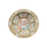 Nineteenth-century Chinese (Cantonese) famille rose deep bowl  30 cm. diameter