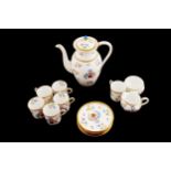 Fifteen piece Aynsley china coffee pot Provenance: The Chatterton Estate