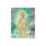 M. Donfield female nude in a landscape, signed oil on canvas, dated 1989 Worldwide shipping