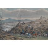 After W. P. Hodges hare hunting, published London 1836, coloured engraving Worldwide shipping