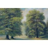 Nineteenth-century English School trees in a parkland, oil on canvas Worldwide shipping available: