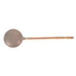 Georgian copper bed warmer with turned wooden handle Worldwide shipping available: shipping@