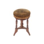 Victorian mahogany and upholstered revolving piano stool Worldwide shipping available: shipping@