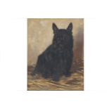 William Hunter portrait of a terrier, signed oil on canvas, enclosed in a swept gilt frame Worldwide