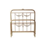 French Nineteenth-century brass framed single bed Worldwide shipping available: shipping@sheppards.