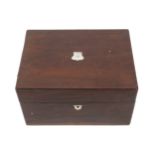 Nineteenth-century rosewood and mother o'pearl vanity box Worldwide shipping available: shipping@