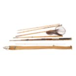 Lot of vintage fishing split cane rods (10 pieces) Worldwide shipping available: shipping@