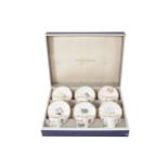 Royal Worcester porcelain coffee set in case (12 pieces) Worldwide shipping available: shipping@